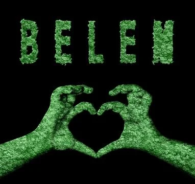 Belem Heart Hands Nature Stock Illustration