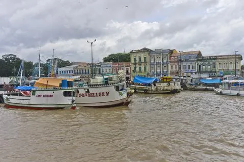 Belem Port view, Amazon Basin, Brazil, South America Stock Photos