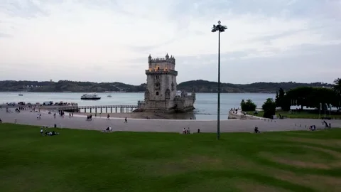 Belem Tower Close Up Video stock 250179145