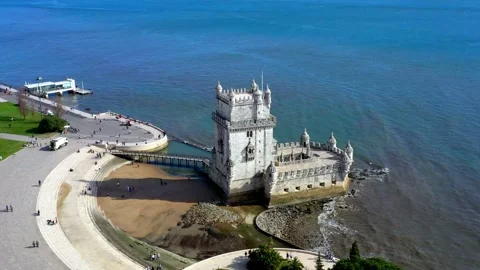 Belém Tower I Torre de Belém Stock Footage 171039285