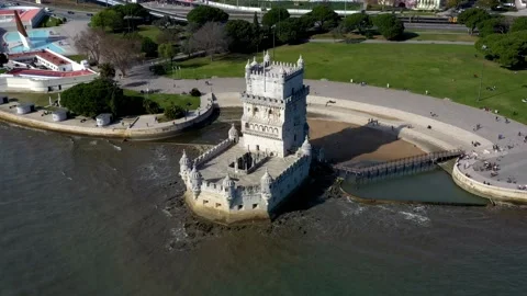 Belém Tower I Torre de Belém Stock Footage 171039949