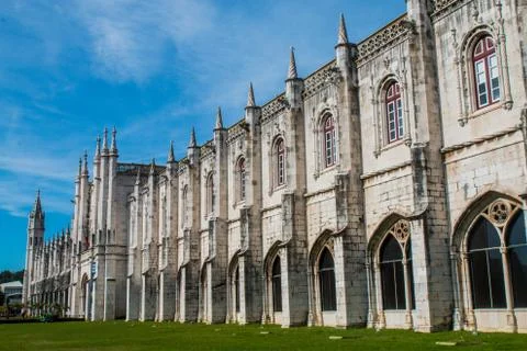Belem Tower, the Jernimos Monastery, the Padro dos Descobrimentos Stock-Fotos