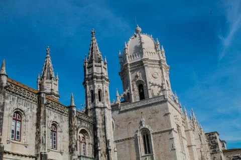 Belem Tower, the Jernimos Monastery, the Padro dos Descobrimentos Foto stock