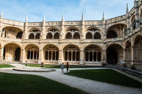 Belem Tower, the Jernimos Monastery, the Padro dos Descobrimentos Stock Photos