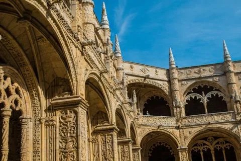 Belem Tower, the Jernimos Monastery, the Padro dos Descobrimentos Stock Photos