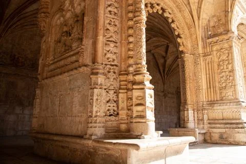 Belem Tower, the Jernimos Monastery, the Padro dos Descobrimentos Stock Photos