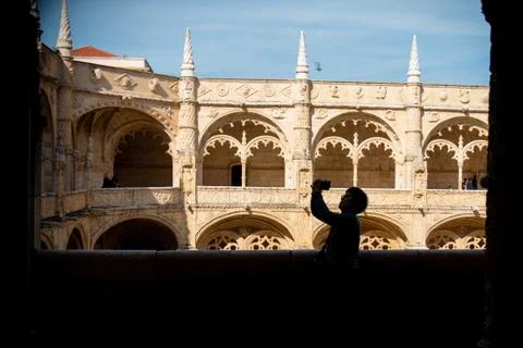 Belem Tower, the Jernimos Monastery, the Padro dos Descobrimentos Foto stock