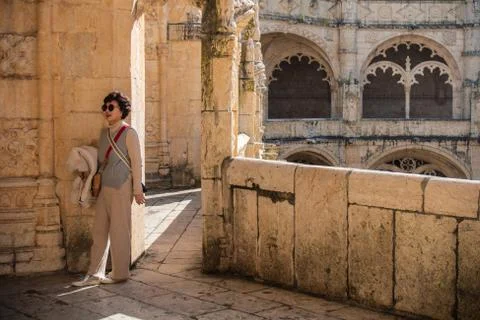 Belem Tower, the Jernimos Monastery, the Padro dos Descobrimentos Stock Photos