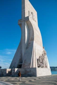 Belem Tower, the Jernimos Monastery, the Padro dos Descobrimentos Foto stock