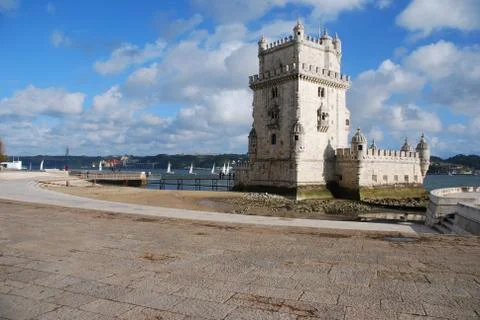Belem tower in lisbon Stock Photos