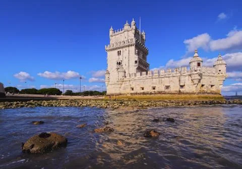 Belem tower in lisbon Stock Photos