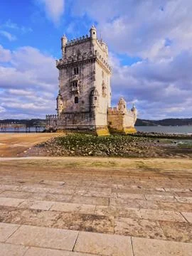 Belem tower in lisbon Stock Photos