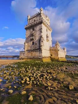 Belem tower in lisbon Stock Photos