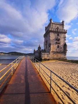 Belem tower in lisbon Stock Photos