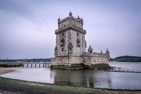 Belem tower or Torre De Belem in Lisbon, Portugal. Stock Photos