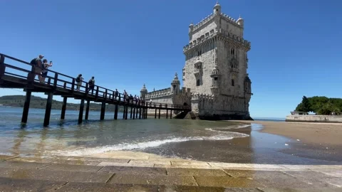 Belém Tower (Torre de Belém) Stock Footage 197478979