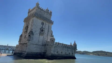 Belém Tower (Torre de Belém) Stock Footage 197478981