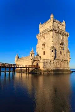 Belem Tower - Torre De Belem In Lisbon, Portugal Stock Photos