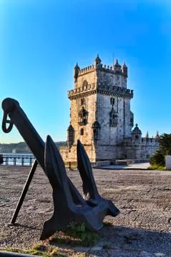 Belem Tower - Torre De Belem In Lisbon, Portugal Stock Photos