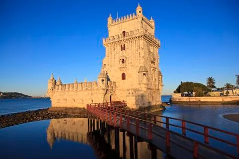 Belem Tower - Torre De Belem In Lisbon, Portugal Stock Photos