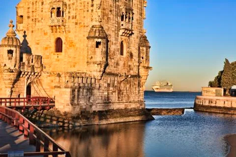 Belem Tower - Torre De Belem In Lisbon, Portugal Stock Photos