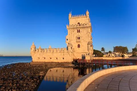 Belem Tower - Torre De Belem In Lisbon, Portugal Stock Photos