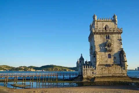 Belem Tower view Stock Photos
