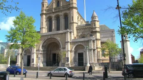 Belfast Cathedral Stock Footage 11515566