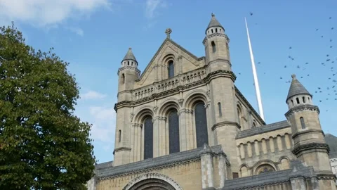 Belfast Cathedral, St. Anne’s Stock Footage 161596907