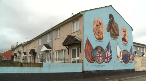 Belfast mural Stockbeeldmateriaal 891027