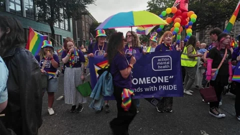 Belfast Pride Parade 2026 Stock Footage 340479156