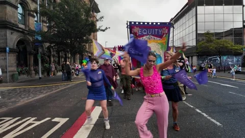 Belfast Pride Parade 2026 Stock Footage 340479168