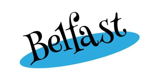 Belfast rubber stamp Stock Illustration