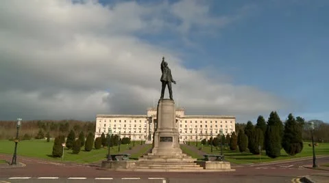 Belfast Stormont Edward Carson Statue Stockbeeldmateriaal 10902166