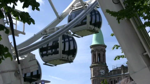 Belfast viewing wheel 8 Stock Footage 451121