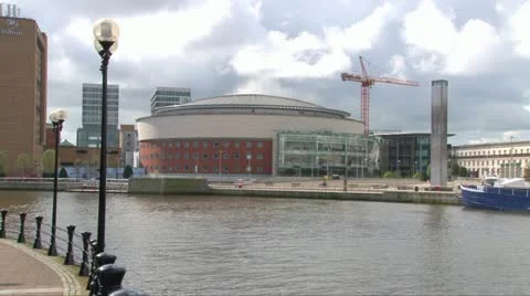 Belfast Waterside Stock Footage 11508172