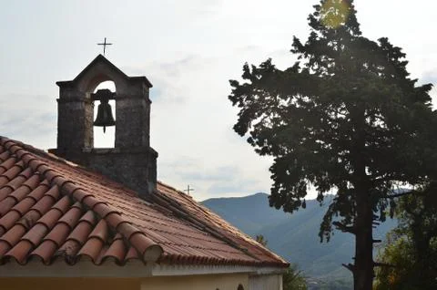 Belfry and tree Stock Photos