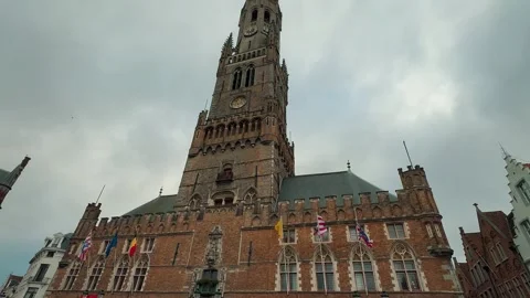 Belfry of Bruges 1 Stock Footage 324582704