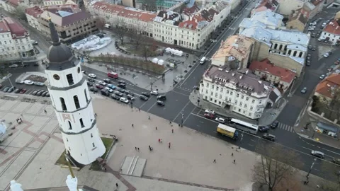 The belfry of the cathedral Stock Footage 166971473