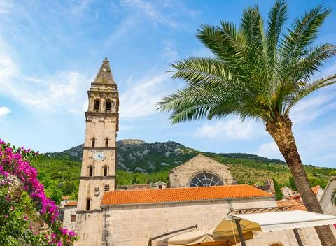 Belfry in Perast Stock Photos