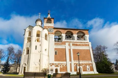 Belfry Saviour Euthymius monastery in Suzdal was built in the 16th century, t Stock Photos