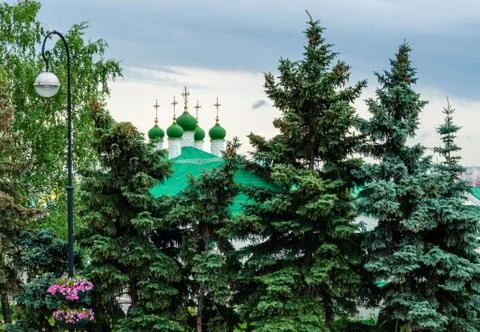 Belfry of st. john the baptist monastery in kazan Stock Photos