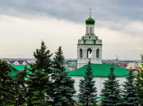 Belfry of st. john the baptist monastery in kazan Stock Photos