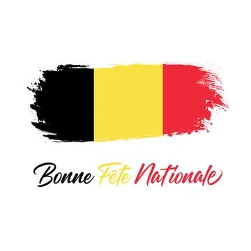 Belge state grunge flag Illustrazione stock