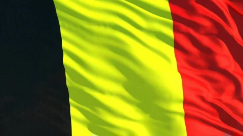 Belgia flag Stock Footage 622865