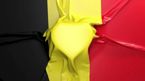 Belgia flag Stock Footage 135276465