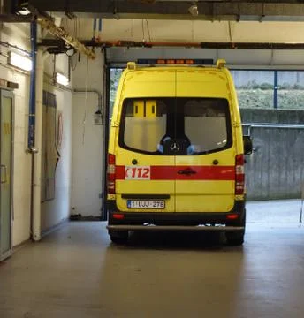 Belgian ambulance Stock Photos