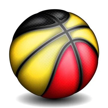 Belgian basketball, vector Illustrazione stock
