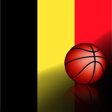 Belgian basketball, vector Illustrazione stock