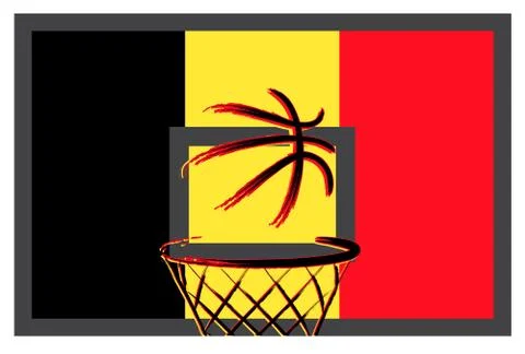 Belgian basketball, vector Stock Illustration